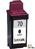 Obnovljena črna kaseta Lexmark 70